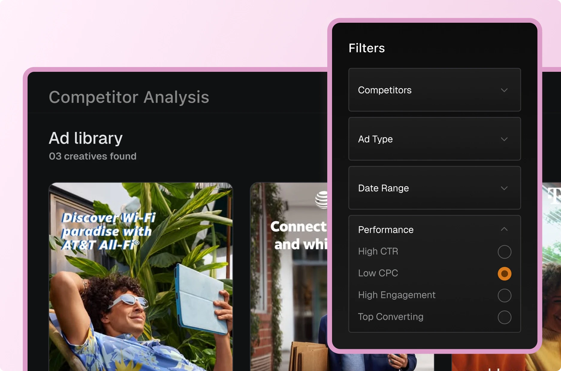 Comprehensive Competitor Creative Libraries