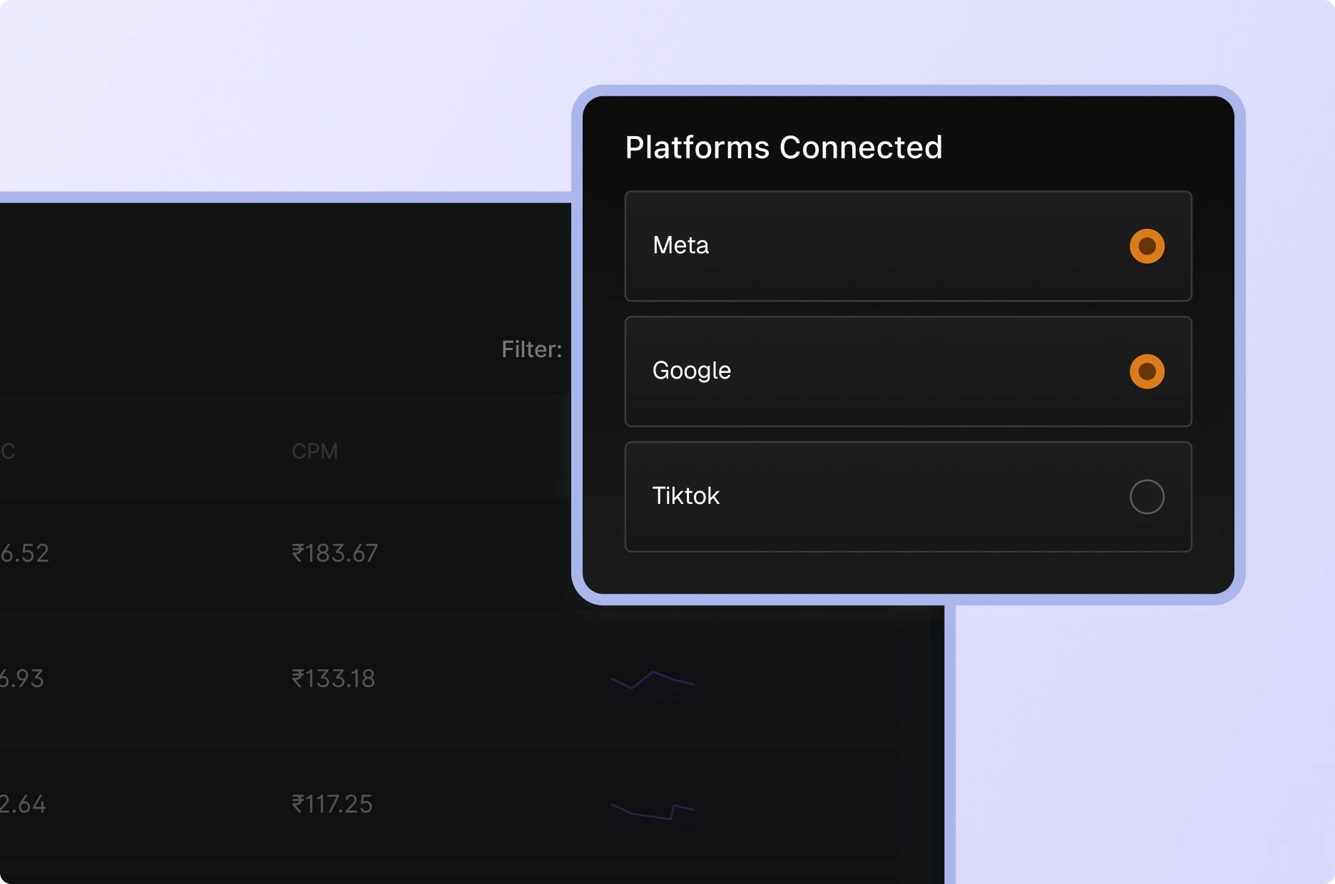 Centralized Cross-Platform Performance Tracking