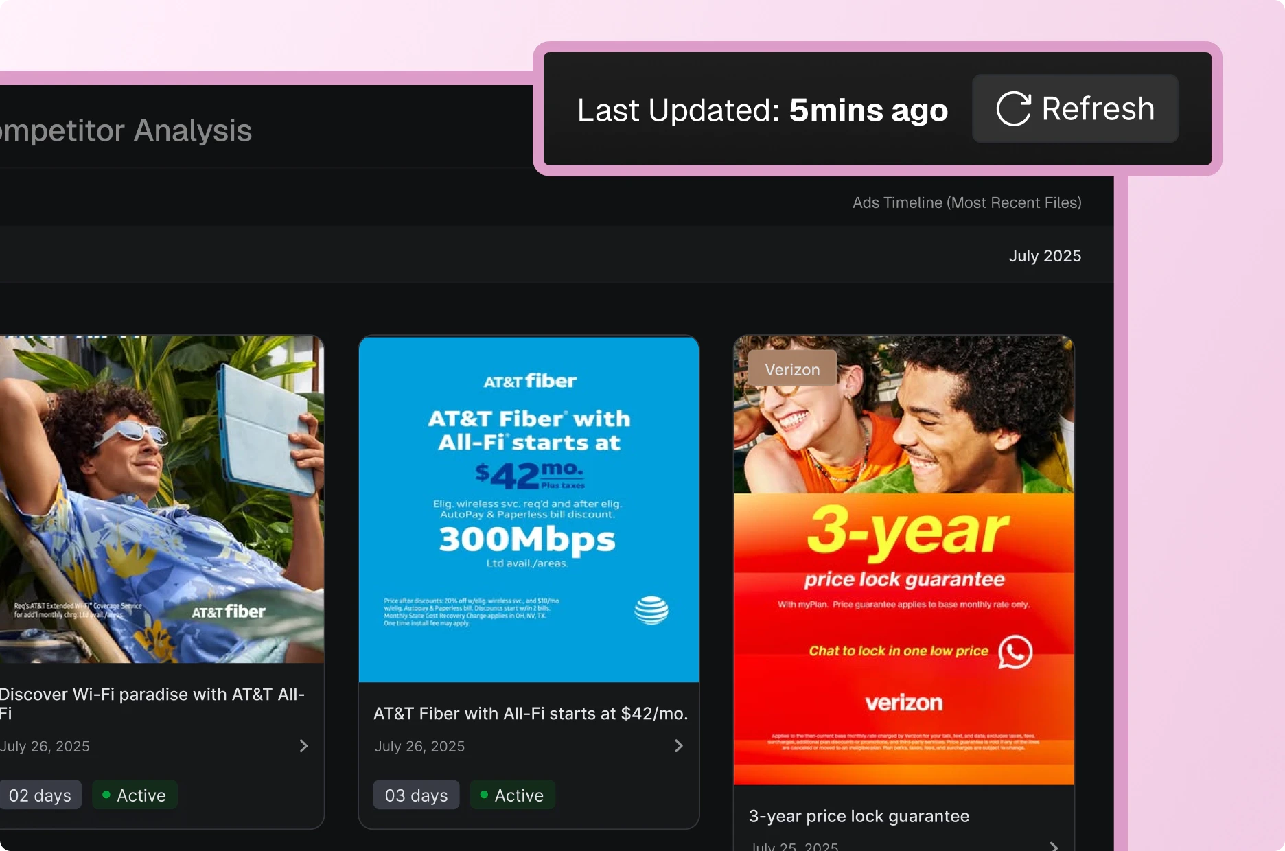 Automated Competitor Creative Monitoring